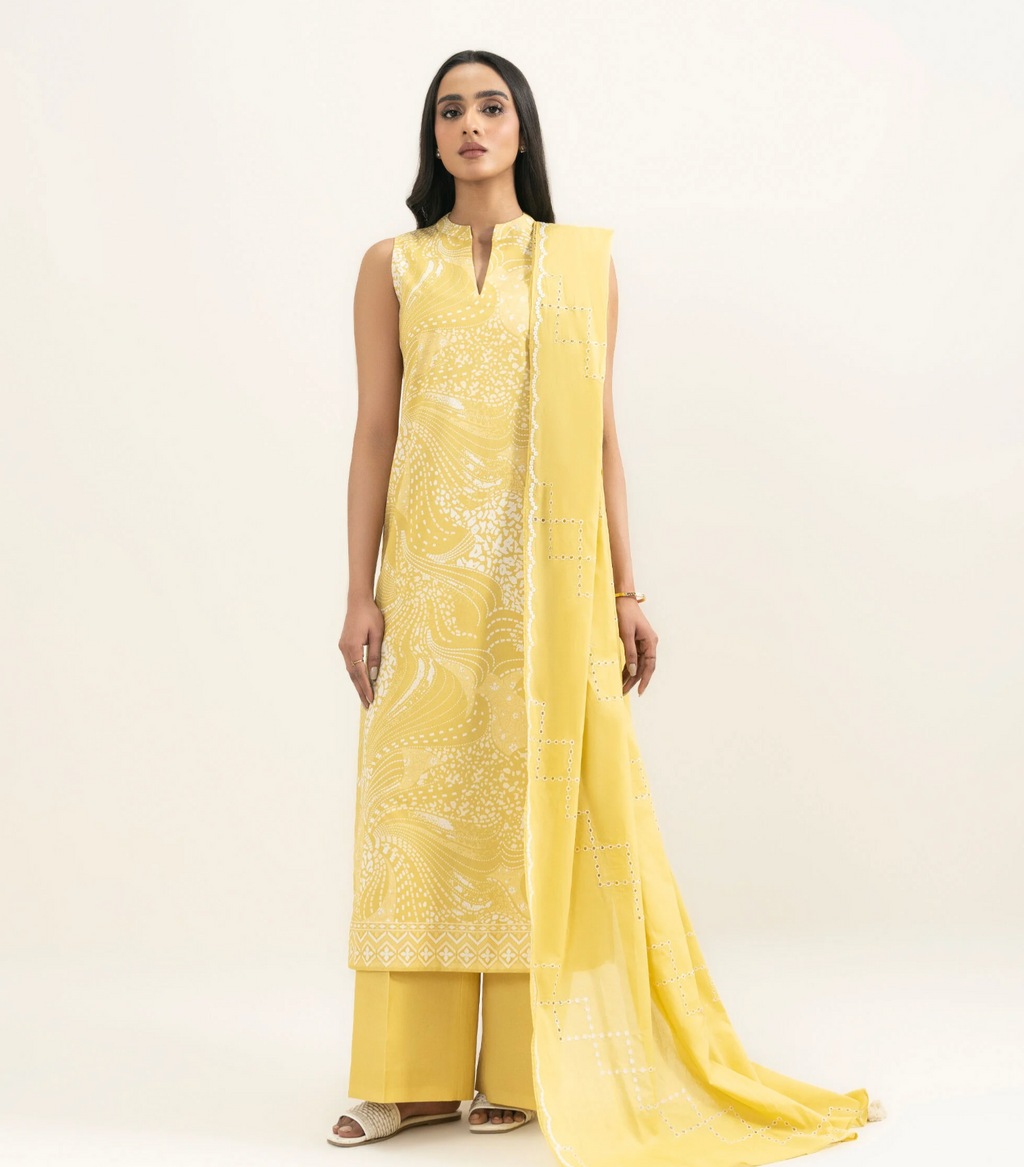 3 Piece - Embroidered Lawn Suit