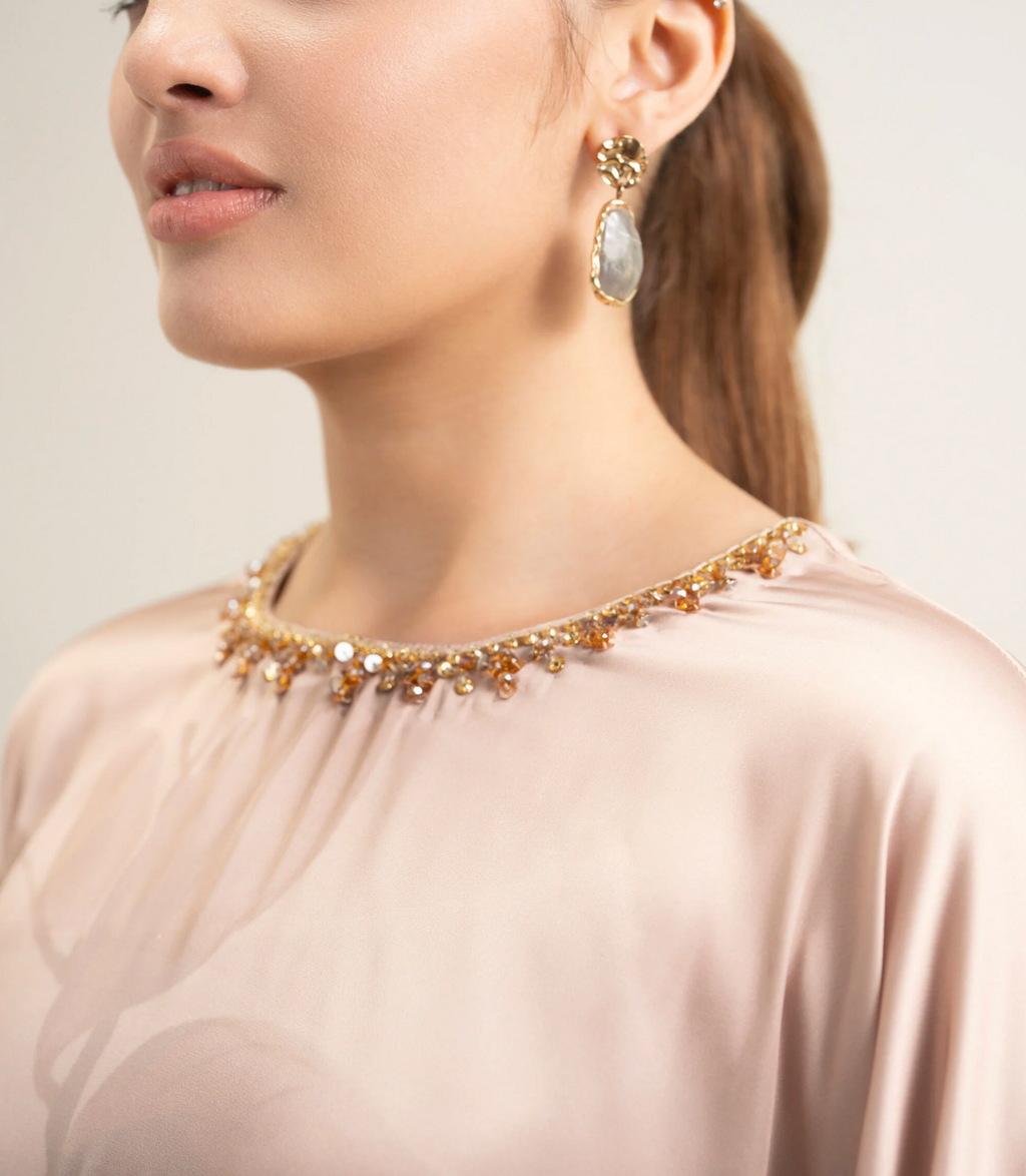 2 Piece - Printed Silk Suit