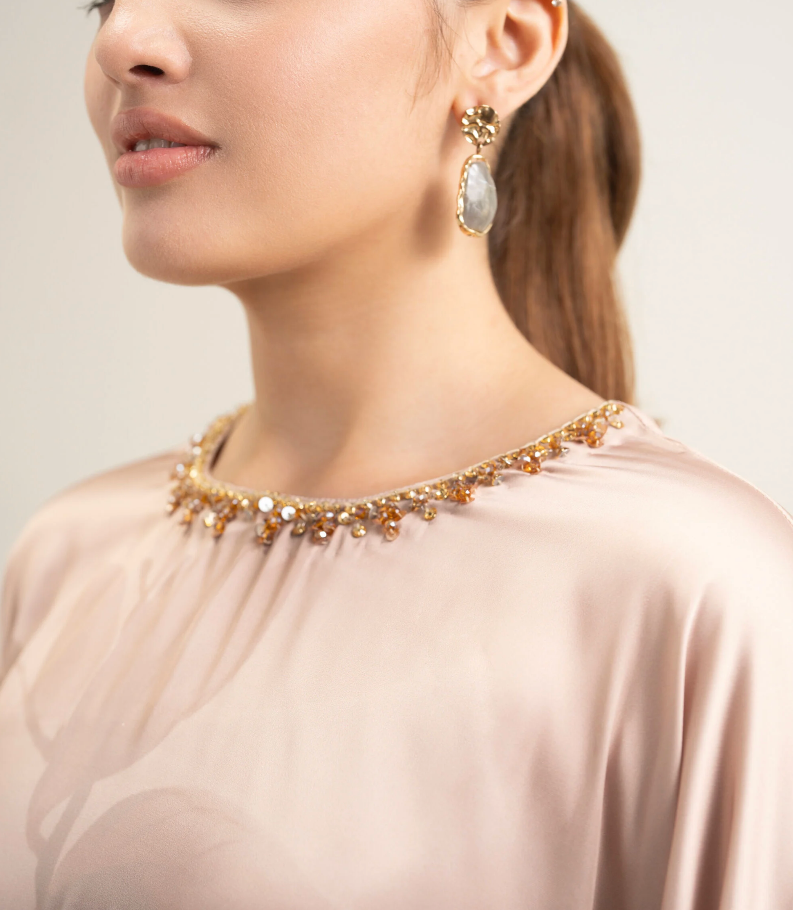 2 Piece - Printed Silk Suit